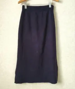 美品 Global work ネイビー ニットスカート