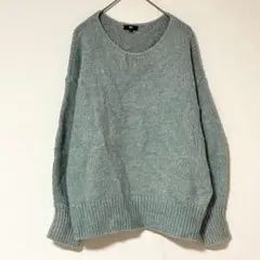 プラステ PLST ボリューム袖長袖ニット 【M】ウール混 キラキラ