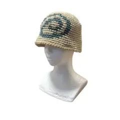 うずまき クラッシャーハット ビーニー　手編み