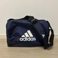 adidas スポーツバック エナメルバッグ ネイビー