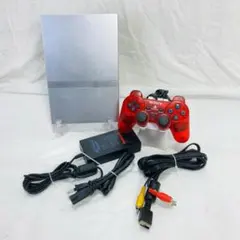 動作品　PS2 SCPH-75000 本体 一式 コントローラー 薄型