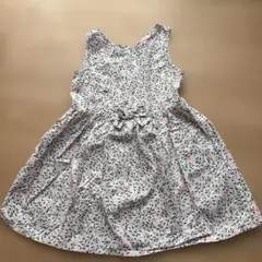 H&M 花柄ノースリーブワンピース 100cm