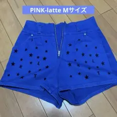 【値下げ‼️】PINK LATTE ショートパンツ 星 青 Mサイズ