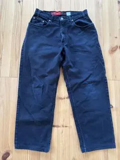 リーバイス Levi's ブラックデニムシルバータブ LOOSE アメリカ製