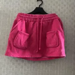 Fashion Nova ピンク ミニスカート スウェット素材のサムネイル
