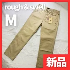 新品タグ付き‼️【ラフアンドスウェル】刺繍ロゴ ストレッチゴルフパンツ M
