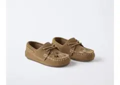 ZARAザラ刺繍キッズローファー14.5センチスニーカー靴モカシン