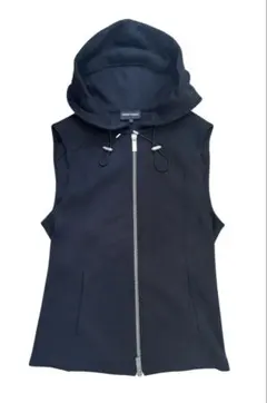 『ARMANI』/ アルマーニ 黒 ニット ベスト ジレ Sサイズ 美品