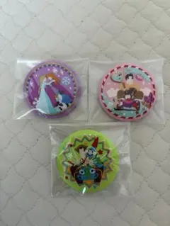 ディズニー刺繍缶バッジ2　3個セット