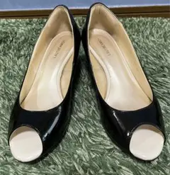 Lautreamont ロートレアモン オープントゥ  パンプス エナメル 38のサムネイル