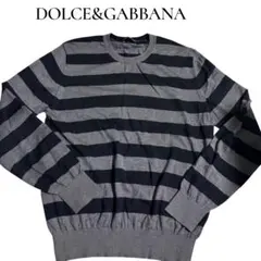 DOLCE&GABBANA ストライプセーター カシミヤ100%サイズ52のサムネイル