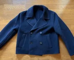 ダブルフェイスショートコート M ネイビー