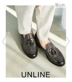 UNLINE ダークグレー タッセルローファーのサムネイル