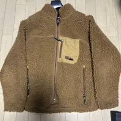 FIRST DOWN フリースジャケット Mサイズ ブラウン