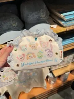 ファインドユアビューティフルブルー ダッフィー 25周年 ディズニーシー　ポーチ