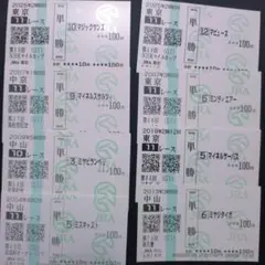 現地単勝馬券8枚セット㉞