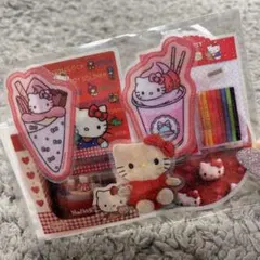 赤セット★カット済みロールシール おすそ分け13枚セット 色別シール帳作り