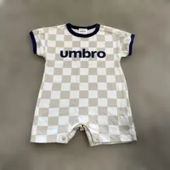 umbro チェック柄 ロンパース 70cm