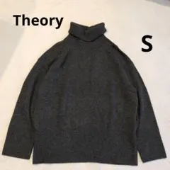 セオリー　カシミヤ　タートルネックニット　グレー