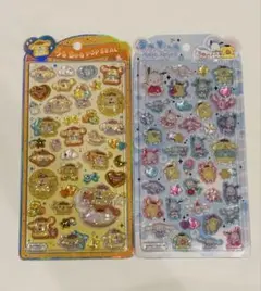 ［新品未使用］うるちゅるポップシール　サンリオ仲間たち、ポムポムプリンセット