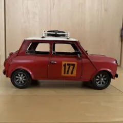 レア商品】ミキハウス ブリキの車 ミニクーパー - メルカリ