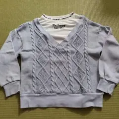 Bling Girls 薄紫色 Vネック トレーナー