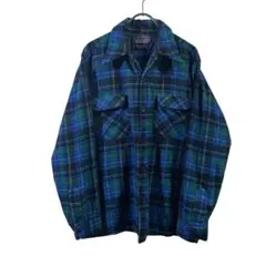 60s pendleton ボードシャツ　ウール　チェック　M