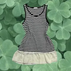 00s ボーダー　フリル　フェアリーグランジ　ウィッシュコア　森ガール　y2k