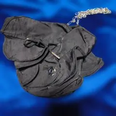 マリークワント リリーブラウン ミニショルダーバッグ　ブラック