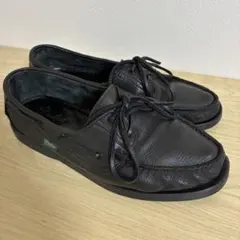 パラブーツ バース Paraboot BARTH デッキシューズ ブラック　鹿革のサムネイル