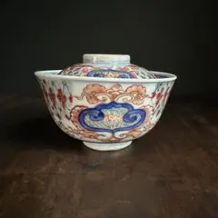 蓋茶碗 富貴長春 古伊万里 色絵 正月 明治期 A - メルカリ