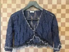 axes femme ネイビーレースボレロ　Mサイズ