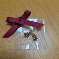 【新品未着用】クリスマスツリー ピアス