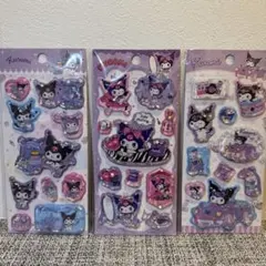 クロミウォーターシール 3枚セット サンリオ 海外正規品 シャカシャカ水シールA