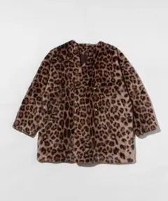 ヒョウ柄 レオパード コート ファーコート WCJ レオパードコート 若槻千夏