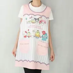 コジコジ × サンリオキャラクターズ エプロン パープルストライプのサムネイル