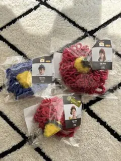 スリーコインズ3COINS　鬼のウィッグM赤　青　L 赤　節分　3個セット