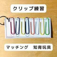 クリップ練習 マッチング 知育玩具