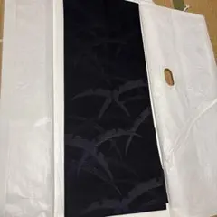 新品】夏帯 名古屋帯 洗えるポリエステル 蛇の目傘 黄土色縦縞 黒地