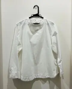 無印良品　白 長袖シャツ XLサイズ 綿100%