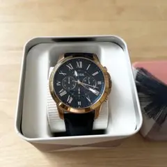 FOSSIL メンズ 腕時計 クロノグラフ ネイビー×ローズゴールドのサムネイル