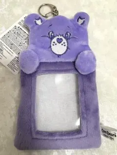 【新品】ケアベア　ダイソー　パープル　トレカケース　フォトカードホルダー