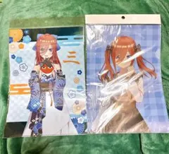 五等分の花嫁　中野三玖　クリアファイル　2枚セット