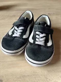 Vans キッズスニーカー 黒/白18cm