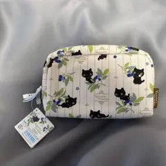 黒猫ブルーベリーポーチ