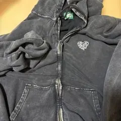 ひとちゃんさん専用That's life 加工ダブルジップパーカー ブラック