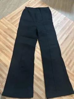 マタニティ　黒ワイドパンツ Mサイズ