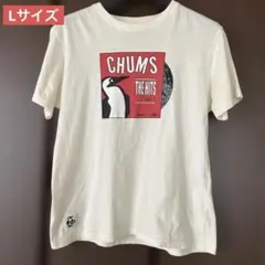 CHUMS 半袖Tシャツ　L レコード　　プリント　綿100%のサムネイル