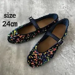 美品✨ODETTE E ODILE メリージェーンソフト フラット10↑ 24㎝