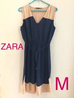 未使用品　ZARA ザラベーシック　ワンピース　レディース　M ネイビー